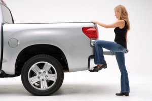 Toyota Tundra BedStep - Rear - AMP Research - Retractable - Black - `07-`13 Toyota Tundra BedStep - Rear - AMP Research - Retractable - Black - `07-`13